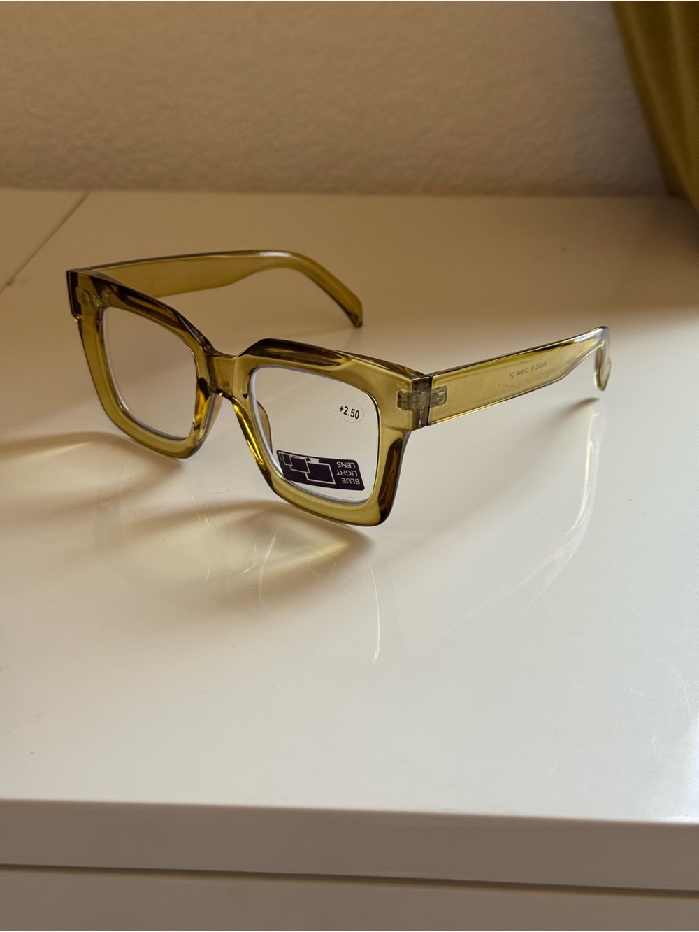 Fifth & ninth green Oversized Square Blue-Light Glasses 
No +2.5 - Picture 5 of 13